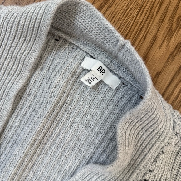 bp Light Gray Ribbed Open Cardigan - Picture 4 of 6